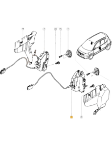 Cerradura Puerta Izquierdo Delantero Renault Scenic II 8200119122