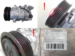 Compresor Aire Acondicionado 8200939386 6SEL14C Denso 1.5dci 1.6 Renault Megane