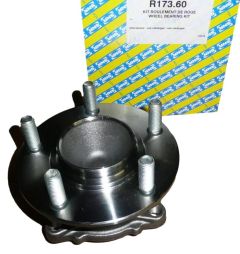 Cubo De Rueda Trasera Para Citroen Peugeot R17360 1606291780 SNR