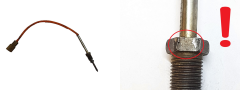 Sensor De Temperatura De Los Gases De Escape 8200921749 1.5 1.6 dci Renault 