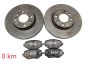 Discos de freno Delantero 402066818R 410608885R Dacia Sandero 3