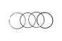 Segmentos Piston Para BMW 11257610297 B10370 Borsehung