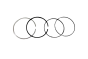 Segmentos Piston Para BMW 11258693017 B10371 Borsehung