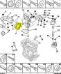 Soporte Del Motor Original Citroen Peugeot Xsara 307 1.6 1839E7 9638557080 