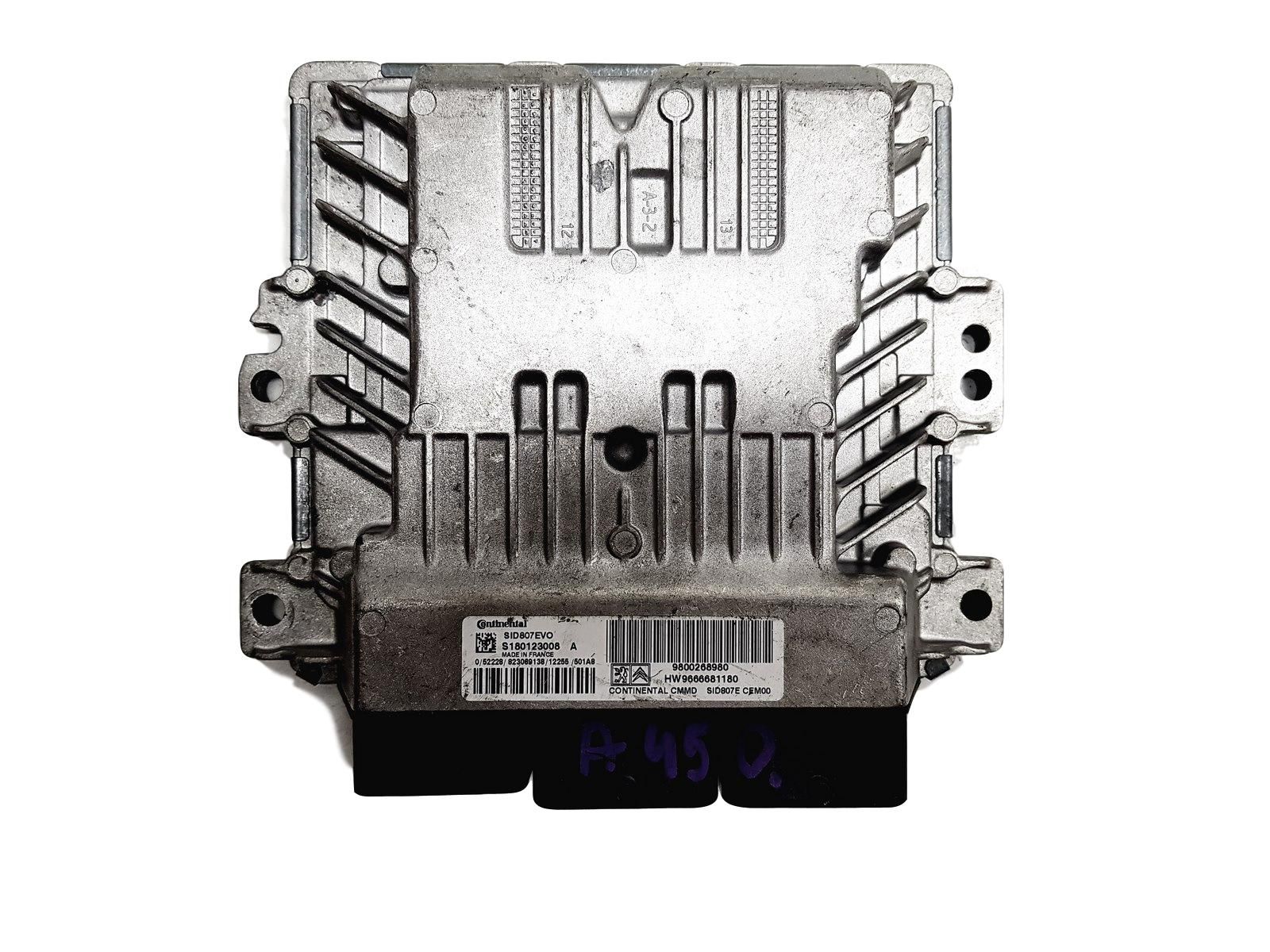 Controlador S180123008A SID807EVO 9800268980 PSA Continental main product photo