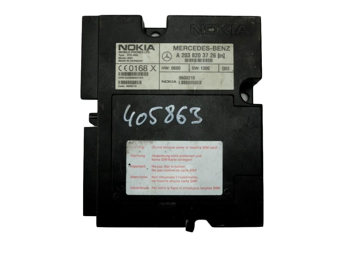 Controlador Mercedes-Benz A2038207026 RTE-4RB NOKIA 1208 main product photo