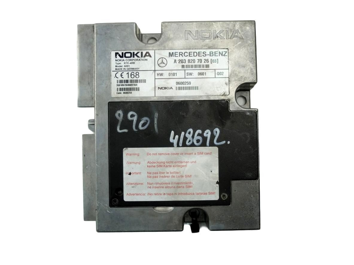 Controlador Mercedes-Benz A2038207026 RTE-4RB NOKIA main product photo